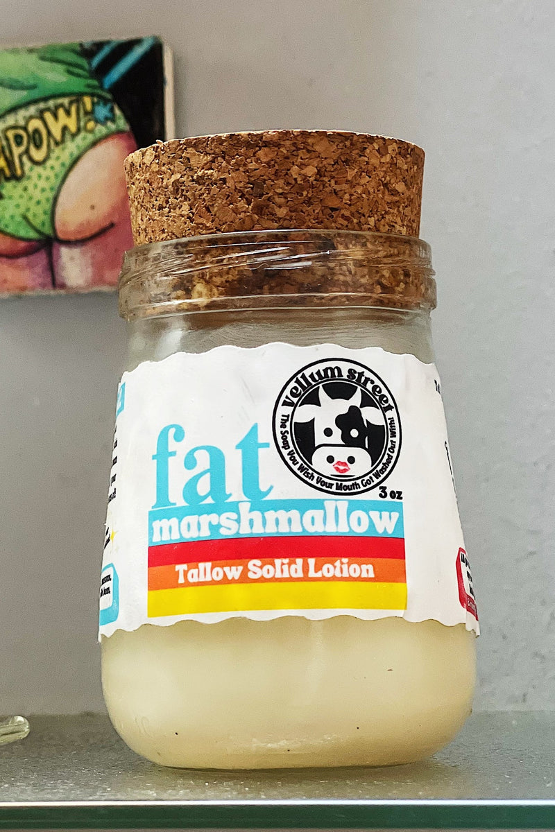 Fat Marshmallow Tallow SOLID LOTION White Olive Co