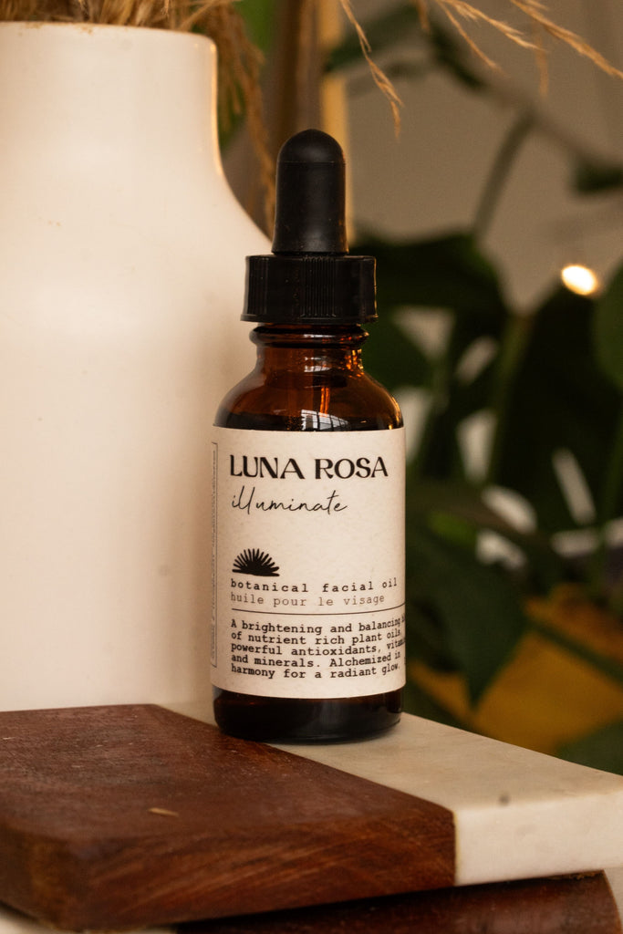 Luna Rosa Illuminate Facial Oil bottle