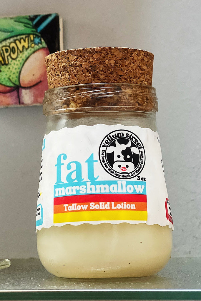 Vellum Street Fat Marshmallow Solid Lotion jar