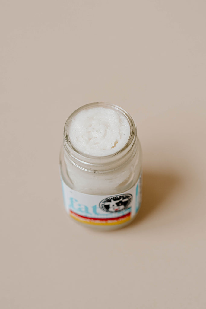 Opened jar of Vellum Street Fat Marshmallow Skin Fluff